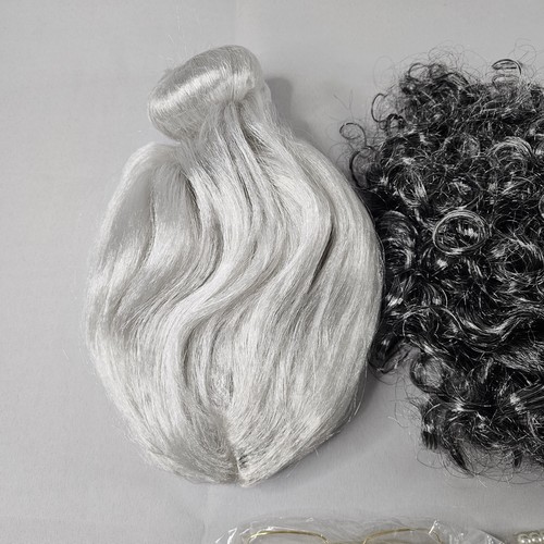 Grandma Wig Old Lady Wigs Dress Up Costume Cosplay Set 10 Piece Wigs Used 1 Hour - Picture 2 of 12