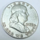 1958-D Franklin Half Dollar - 90% Silver - Circulated Coin #4943