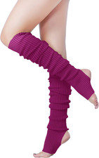 Long Leg Warmer, Women s Men 80s Party Ribbed Knit Dance Sports