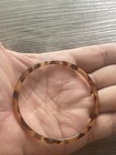 Vintage Bakelite Bangle Bracelet Tortoise Shell/Root Beer 2.5” Inches Artdeco