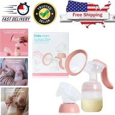 2-in-1 Manual Breast Pump: Ergonomic and Hands-Free for Convenient Nursing