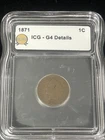 SASA 1871 indian head cent Good Details