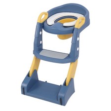 3 In 1 Potty Training Seat With Step Stool Ladder Non Slip Pads PVC Comfortable