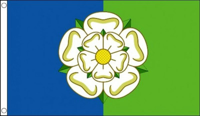 East Riding of Yorkshire Flagge 5' x 3' God's Own County Day weiße Rose York