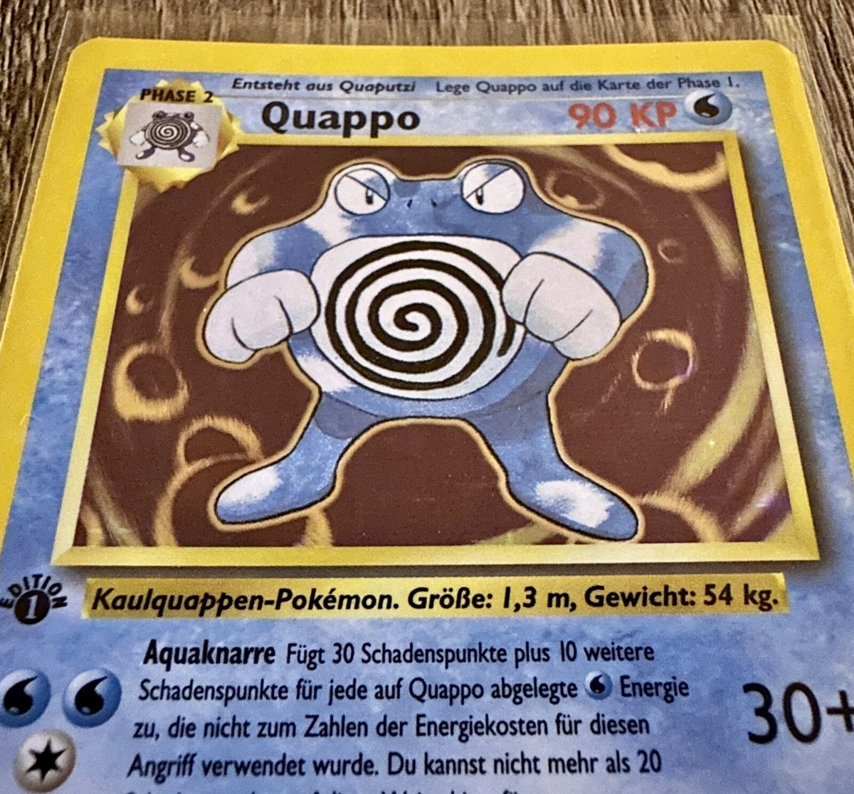 Pokemon Vintage 1st edition German Base Set Poliwrath Holo N