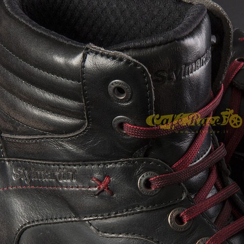 Zapatos Botín Zapatillas en Bicicleta Negro Stylmartin Hierro la Piel Hidrófugo - Imagen 2 de 2
