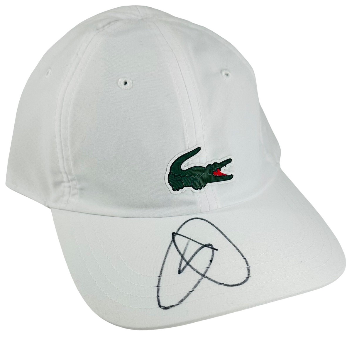 Novak Djokovic Signed Lacoste Tennis Hat 24x Grand Slam