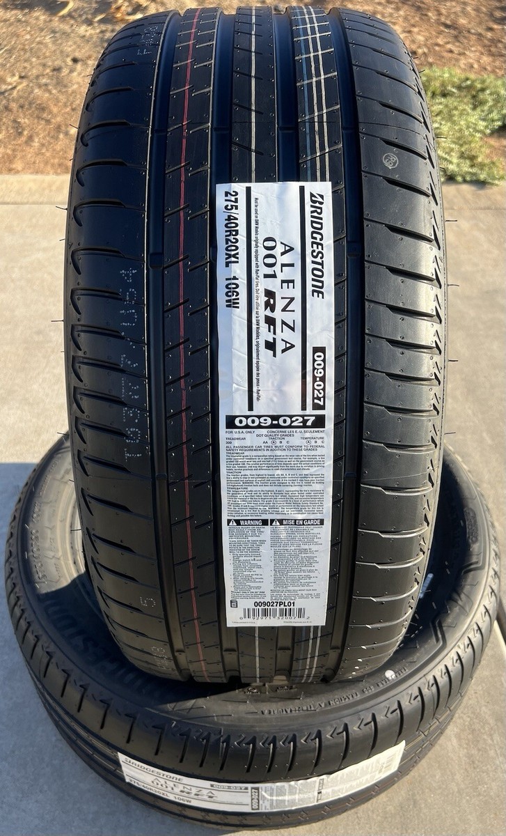 Set of TWO NEW 275/40R20 Bridgestone Alenza 001 RFT Run Flat Set of TWO NEW 275/40R20 Bridgestone Alenza 001 RFT Run Flat