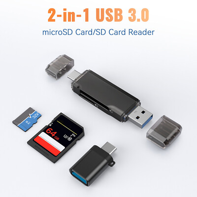 Kexin USB 3.0 Kartenlesegerät TYpe-C USB Stick Card Reader Micro SD XC Adapter