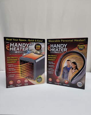 HANDY HEATER-CERAMIC SPACE HEATER Plus HANDY HEATER FREEDOM COMBO SET