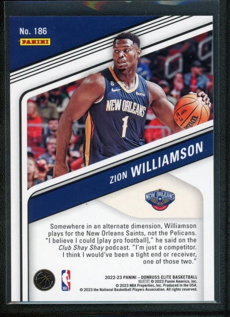 2022-23 Donruss Elite - Zion Williamson #186 Asia Hyper Red /88