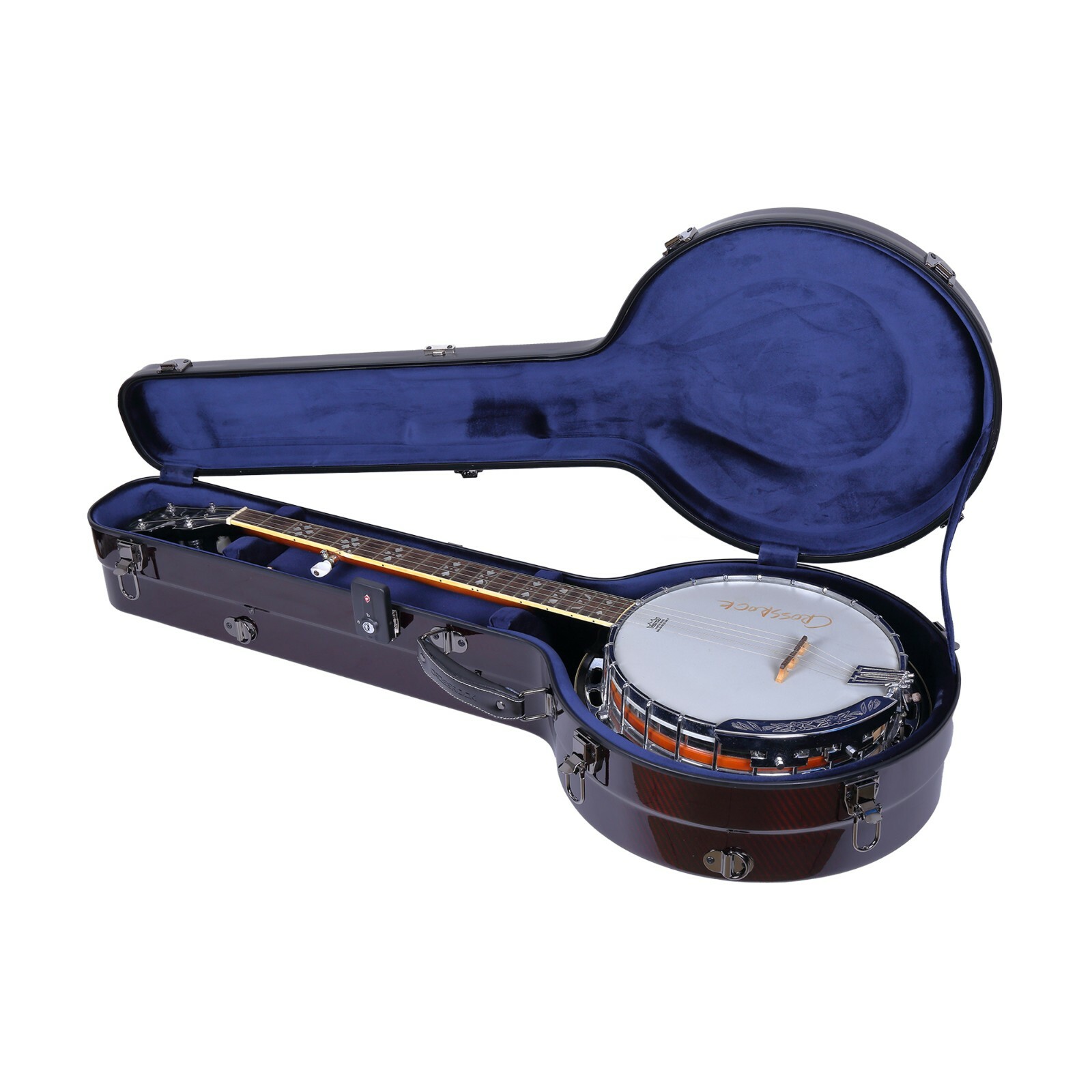 Crossrock Air Carbon Fiber Banjo Case, Flight Case, 5 string Resonator