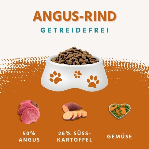 Adult Trockenfutter mit Angus Rind, getreidefrei, glutenfrei, hypoallergen - Bild 2 von 8