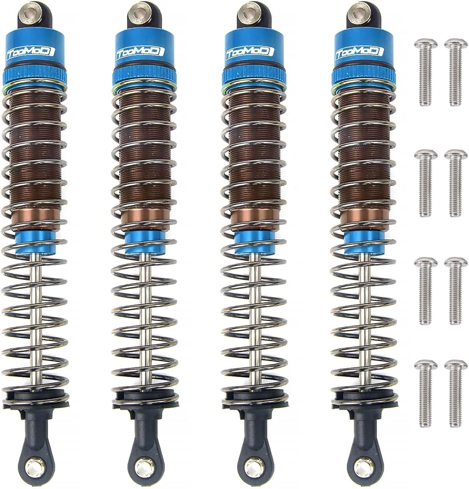 100mm 1/10 RC Oil Shock Absorber Kit for TRX4/Axial Buggy Car Upgrade - Image 2 of 4
