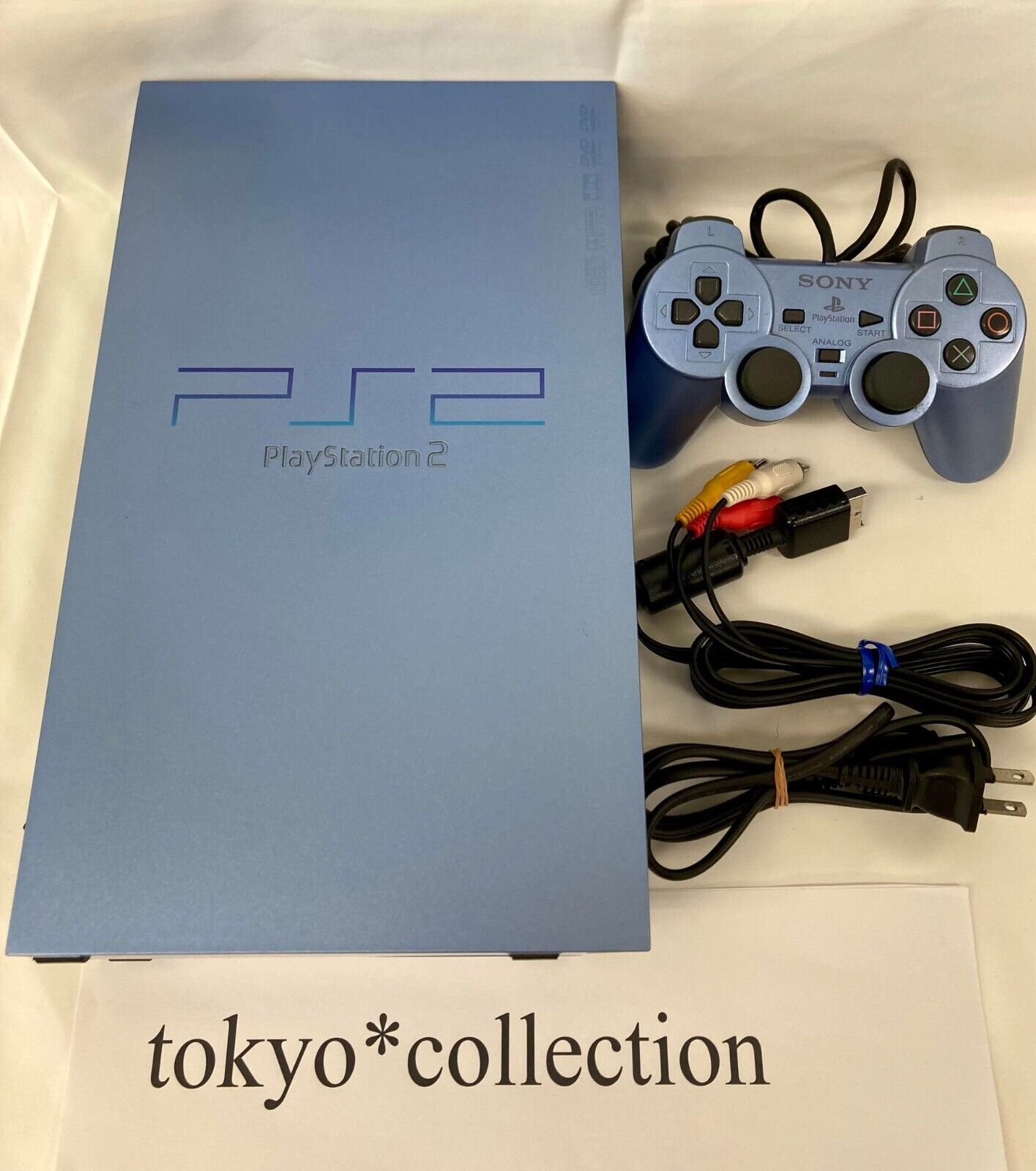 Sony PlayStation 2 PS2 Game Console Aqua Blue Limited Region Japanese Fast  Ship