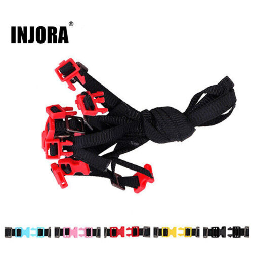 INJORA Luggage Rope Roof Rack Tie Down Straps for 1/10 RC Car SCX10 TRX4 Gen8 - Picture 1 of 17