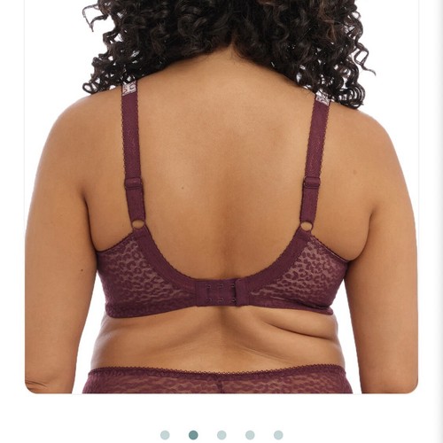 Elomi Lucie UW Stretch Cup Plunge Bra UK Sizes DD-H Wild Thing Print 4490 NWT$69 - Picture 3 of 4