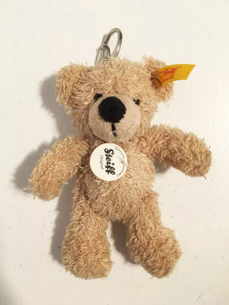 I Love NY Blue Plush Teddy Bear Key Chain