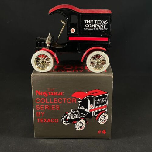 Ertl Texaco The Texas Company 1905 Ford's First Delivery Car Diecast Coin Bank - Foto 1 di 9
