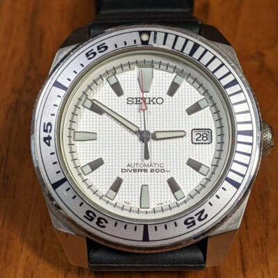 Seiko White Samurai early model 7s35-00B0 Extremely Rare USED