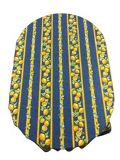 French Provencal 100 Cotton Tablecloth Blue Stripes Lemons France 59 X 78 1/4