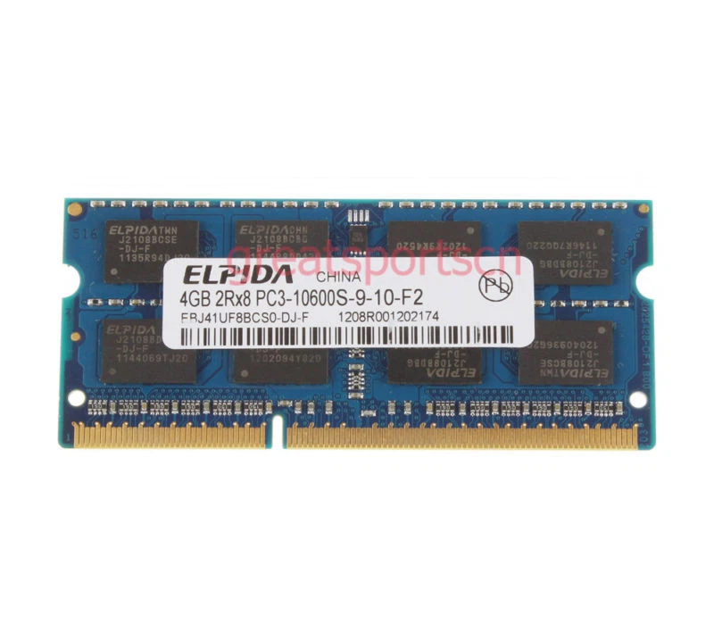 ELPIDA 8GB 2X 4GB DDR3 1333MHz 2Rx8 PC3-10600 204pin SO-DIMM Laptop Memory RAM - Image 2 of 4