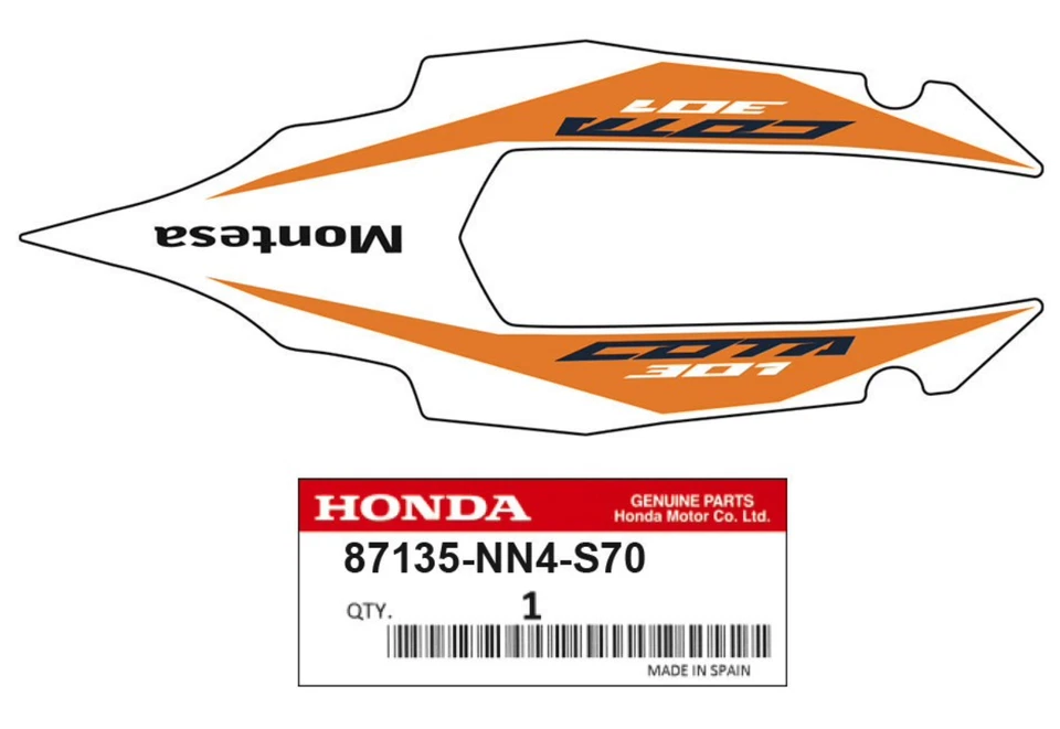 Adesivo ORIGINALE Per Sella Montesa Cota 301RR Repsol 2020-2023 Foto 2 de 3