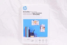 NEW - HP Genuine Everyday Photo Paper Inkjet 100 Sheets 4x6 Glossy 53 lb CR759A