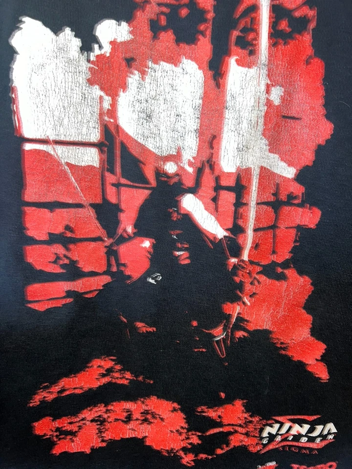 Camiseta Vintage Ninja Gaiden Sigma Tecmo Videogame Gráfico Camiseta Grande - Imagem 3 de 4