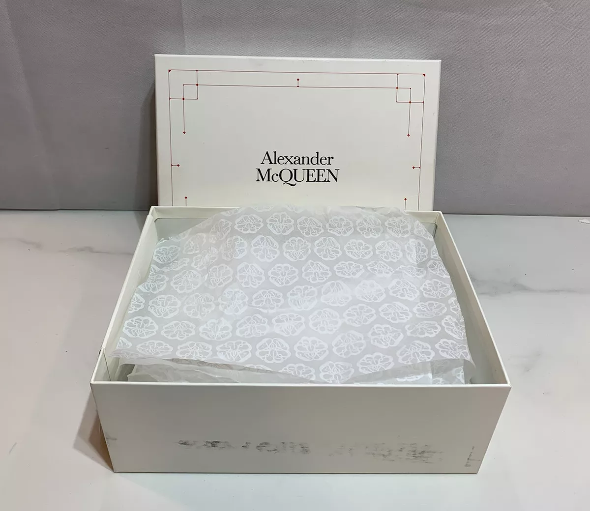 Alexander mcqueen shoe box for best sale sale
