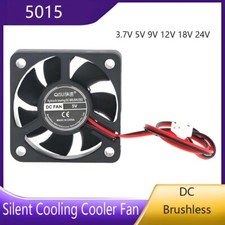 5015 DC Fans 3.7V 5V 9V-24V Brushless 2-Pin Silent Cooling Cooler Fan 50x50x15mm