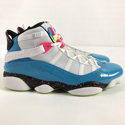 jordan 6 rings white blue pink