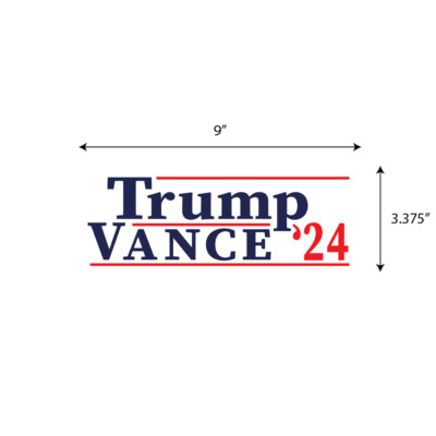 TRUMP VANCE 2024 MAGA Bumper Sticker Decal Graphic Election BS0530