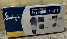 Slumberjack Sky Pond Backpack Mummy Sleeping Bag Double Sliding Zipper 33”x84”