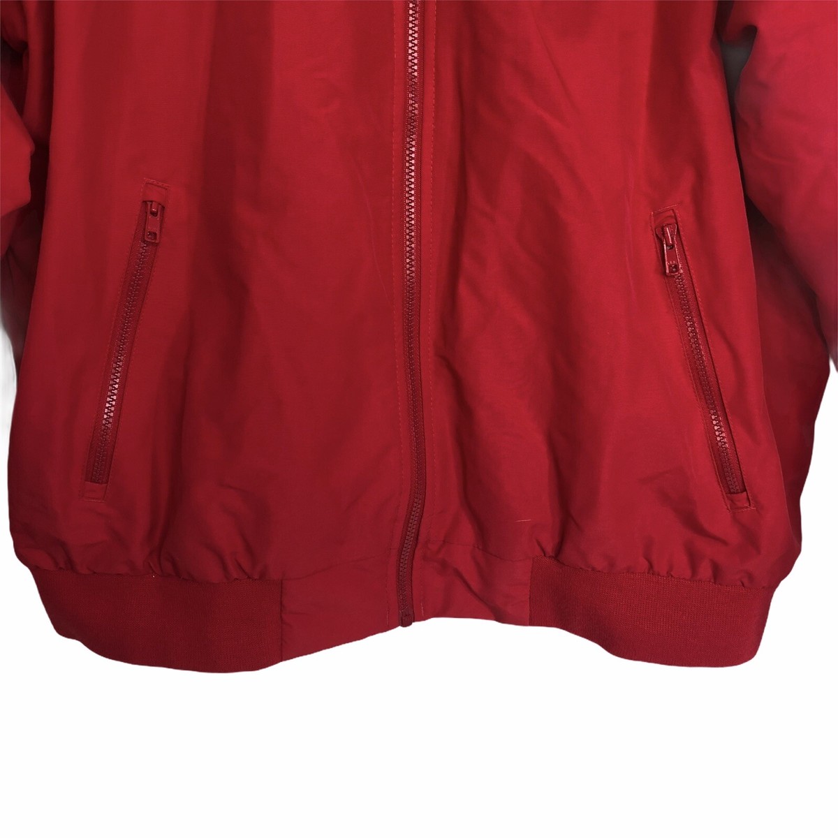 Lands End Mens Fleece Lined Soft Shell Red Jacket Coat Sz XL Lands End Mens Fleece Lined Soft Shell Red Jacket Coat Sz XL