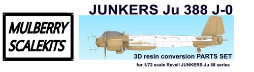 1/72 JUNKERS JU 388 J-0 NACHTJÄGER RESIN CONVERSION SET MULBERRY SCALE KITS - Imagen 7 de 17