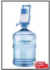 Primo Portable Jug Bottle Manual Pump Water Dispenser for 3 or 5 Gallon Jugs