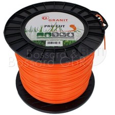 2.4mm Orange Round Cord Strimmer Line Wire Brushcutter Trimmer 100M 2LB NICE UK 0.19 per metre