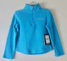 NWT Avalanche Girls Aqua Blue 1/2 Zip Fleece LS Pullover Sweatshirt sz 6X