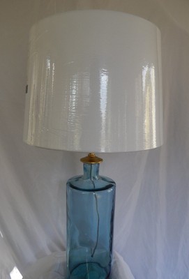 pale blue bedside lamps