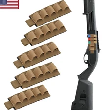 5 Rounds Tactical Buttstock Shotgun Rifle Shell Holder Ammo Cartridge Holder