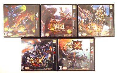 Monster Hunter 3G & 4 & 4G X & XX 3DS Set of 5 Japan | eBay