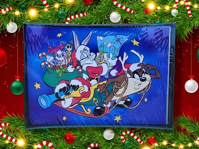 Paper Magic Group Looney Tunes 10 Holiday Cards w/ Envelopes NEW Sealed!