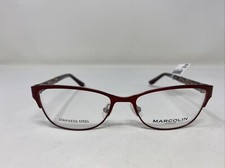 MARCOLIN EYEGLASSES FRAME MA5006 070 52-16-135 MAROON FULL RIM :246