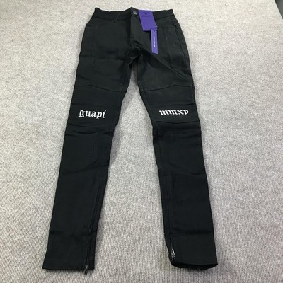 Guapi Pants Mens 28 Black Limited Edition MMXV Embroidered