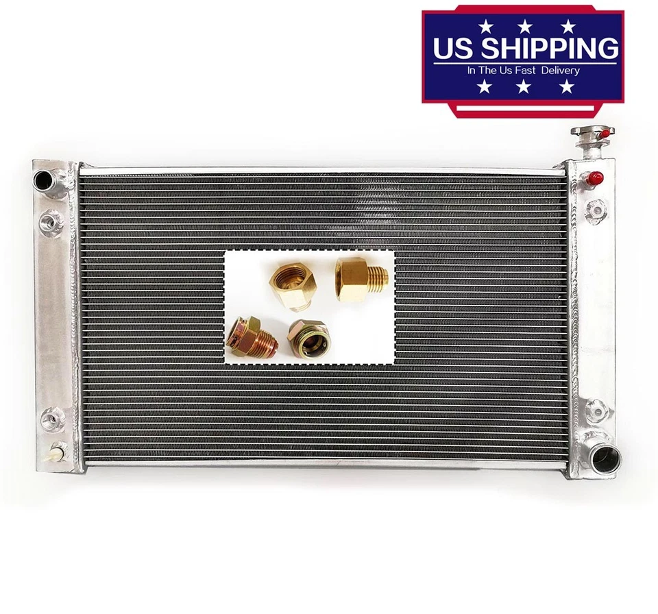 Radiador de aluminio AT/MT para camioneta Chevy C/K 1500 2500 3500 1988-1997 5,0 L 5,7 L Foto 2 de 4