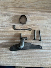 1842 Springfield Musket, Parts, Lock, Side Plate, Lock Bolts, And Lower Band