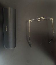 Cartier CT0349O Titanium Rimless Eyeglasses Never Worn Size 55-18-145