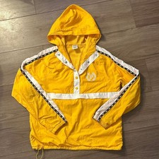 Victoria's Secret PINK Yellow Hooded Pullover Windbreaker Jacket