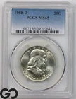 1958-D Franklin Half Dollar, PCGS MS-65 ** Very Nice!